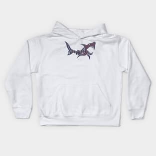 Shark Logo Font Kids Hoodie